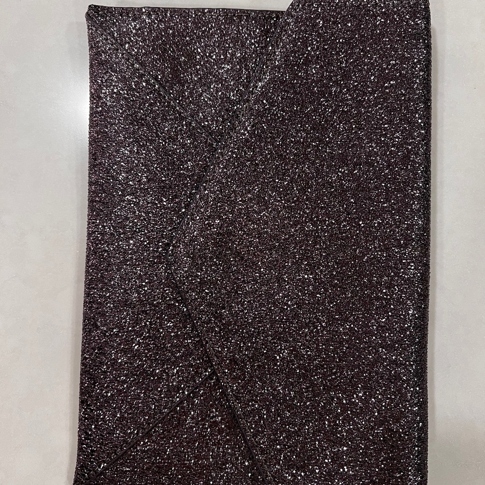 Glitter clutch bag